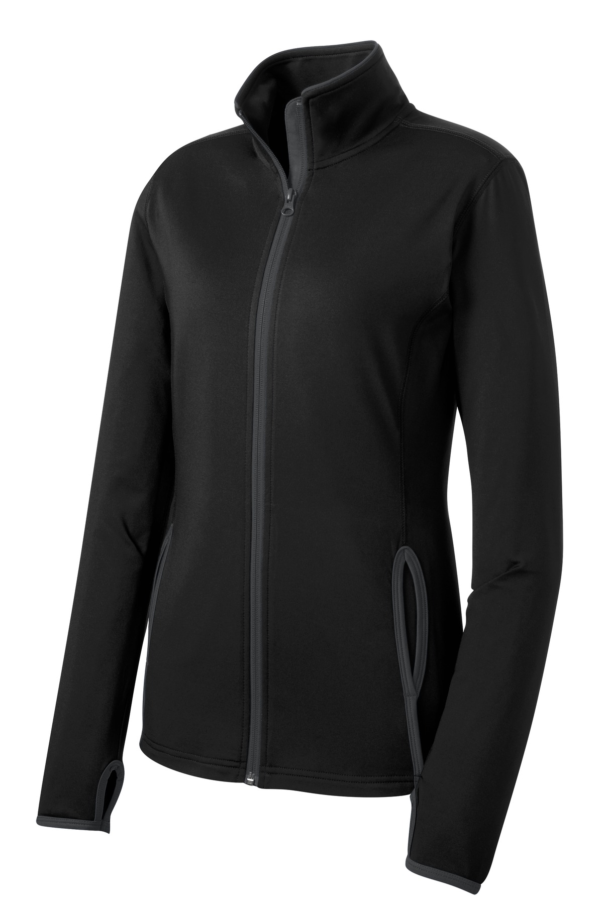 Women's Sport-Wick Stretch Contrast Full-Zip Jacket