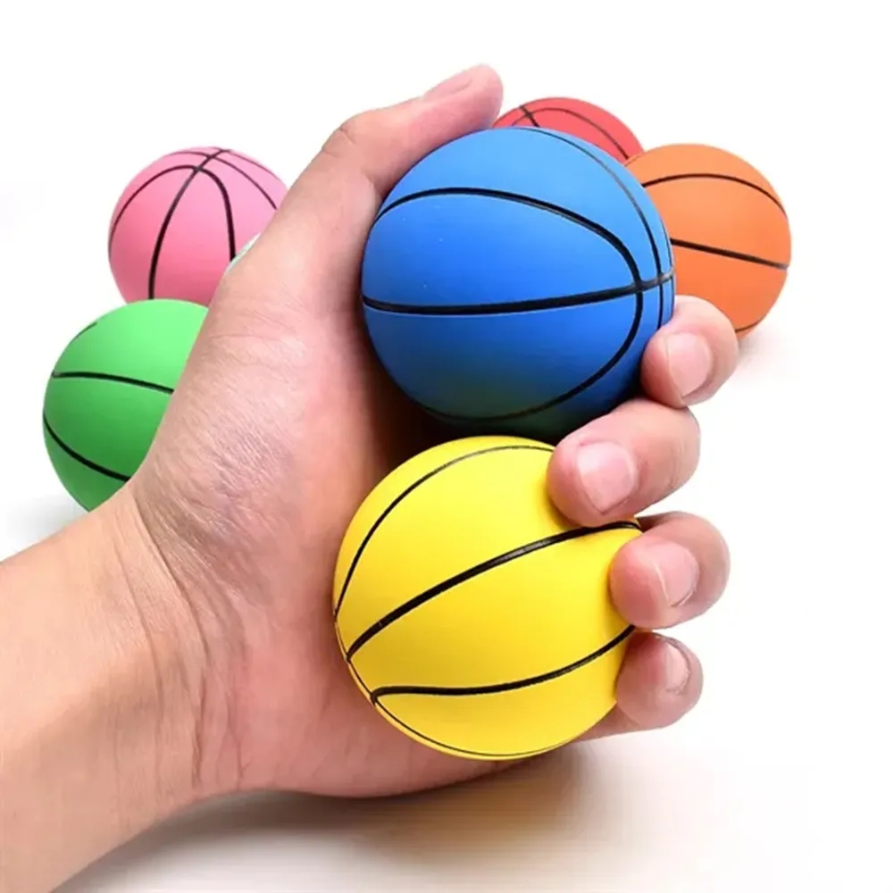 MOQ 50 Custom Mini Elastic Rubber Basketball Bouncy Balls 7
