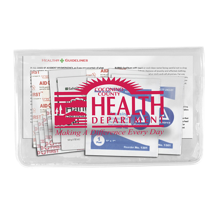"Delilah" 12 Piece First Aid Kit In Colorful Vinyl Pouch 6