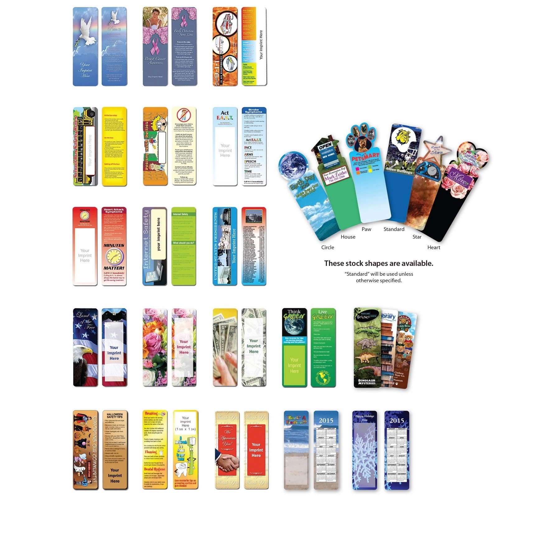Custom Full Color Digital Printed Bookmark 4