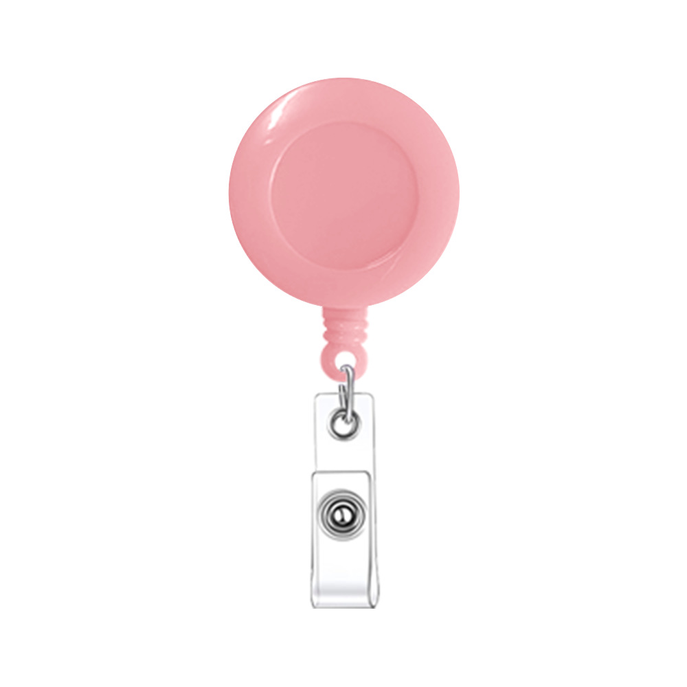 Round Retractable Badge Holder W/ Clip 1