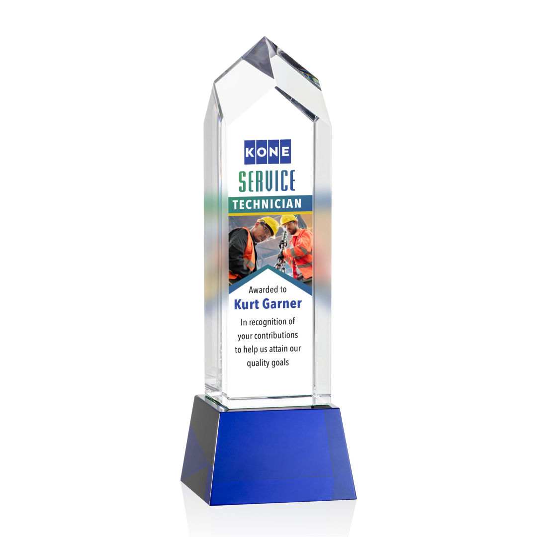 Clarington VividPrint™ Award on Base - Blue 6