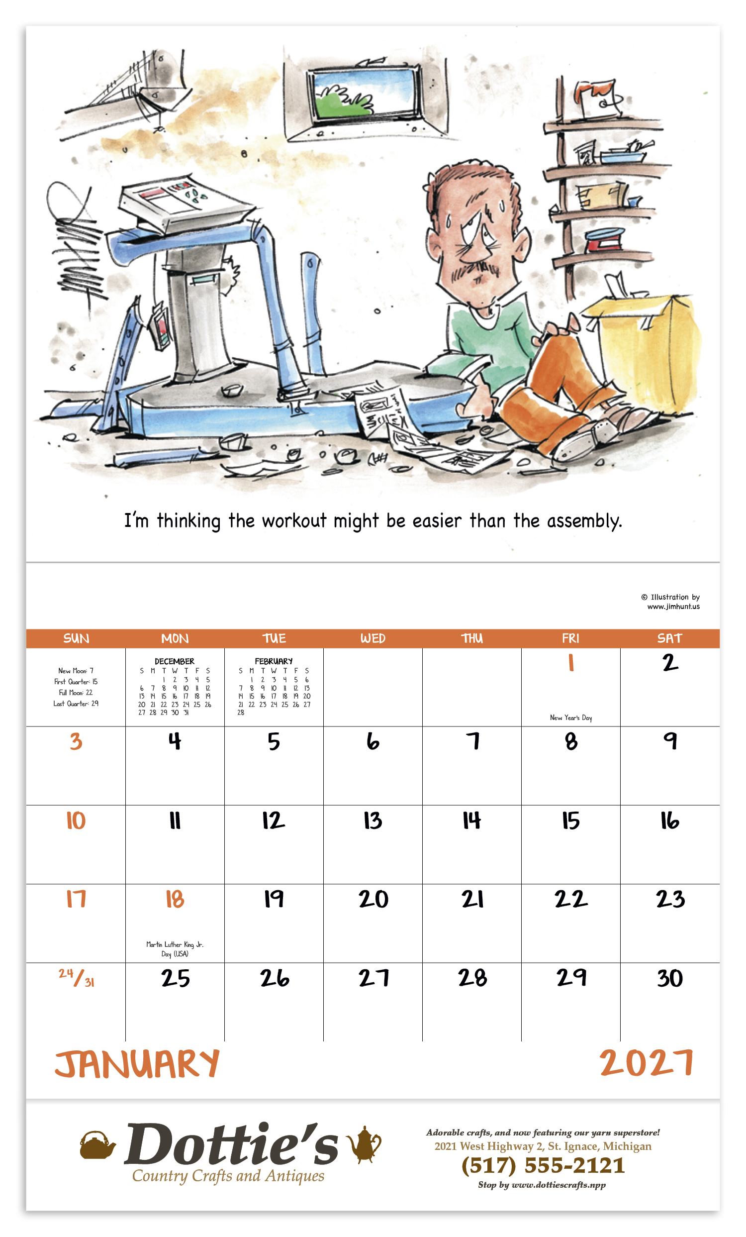 Good Value™ Laughing It Up - Stapled Calendar 4