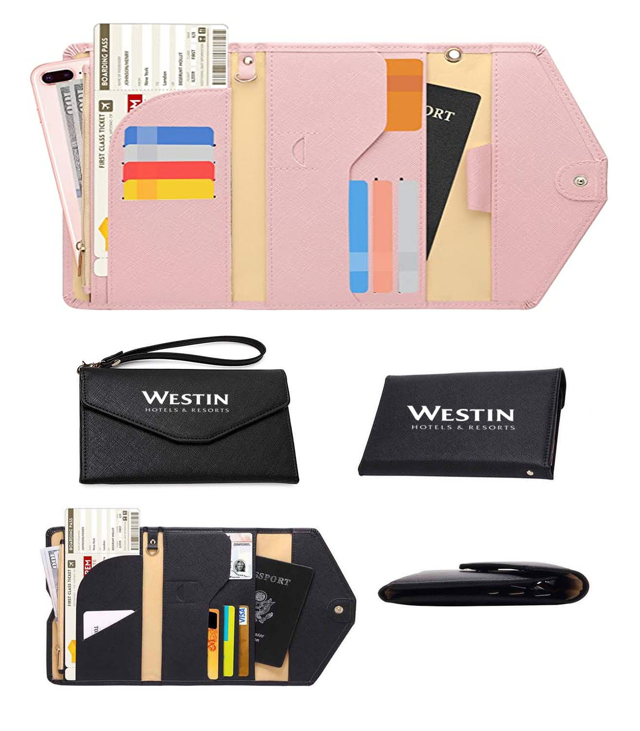 iBank ® Multi-Purpose RFID Blocking Passport Holder Travel Wallet 1