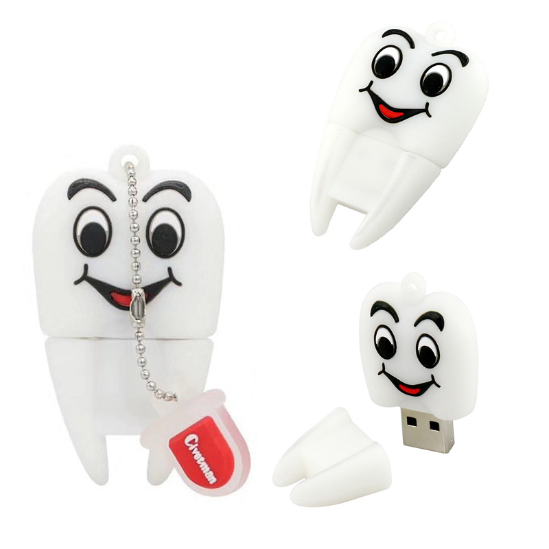 PVC Simulated Teeth 8GB USB Drives 2