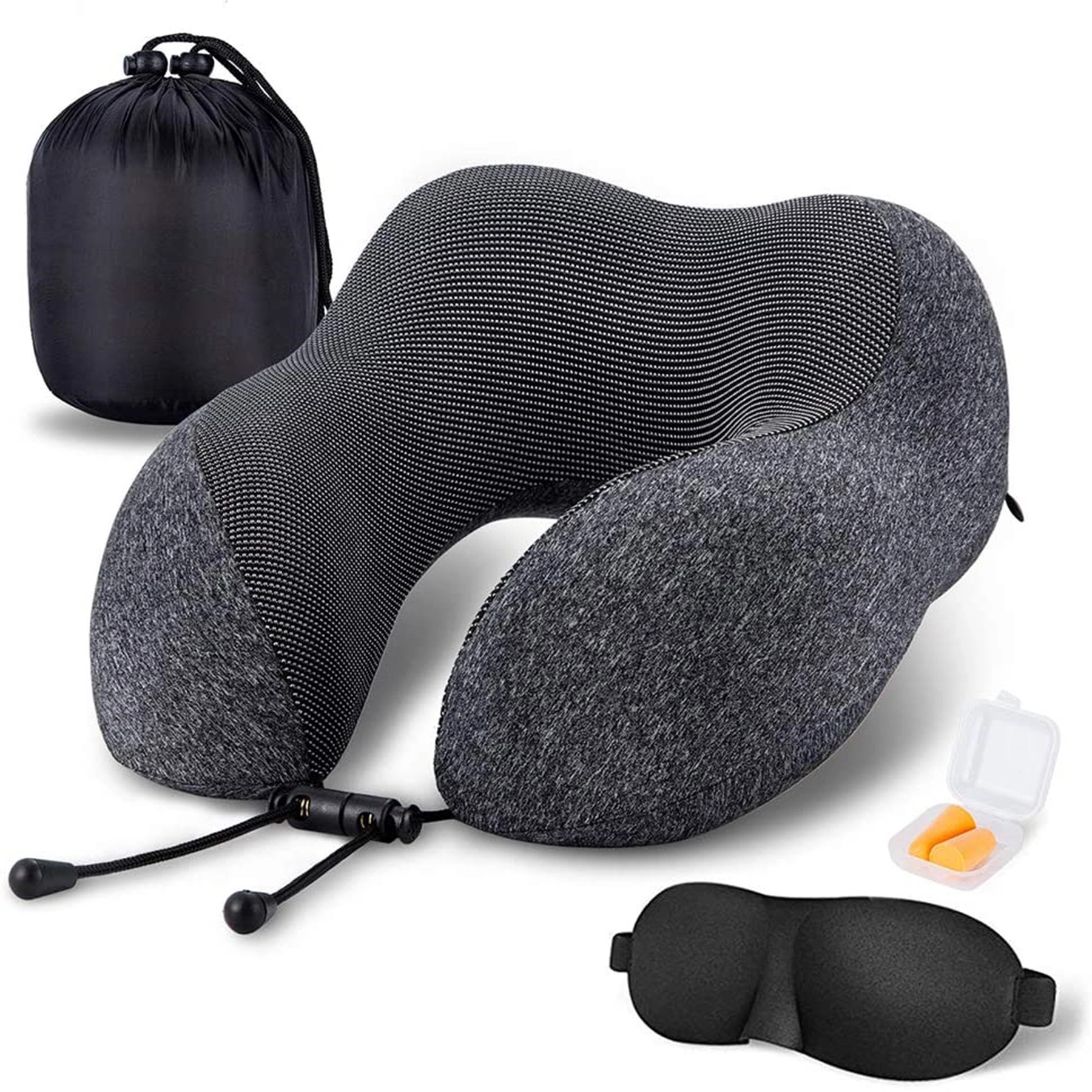 Travel Pillow 100% Pure Memory Foam Neck cushion 3