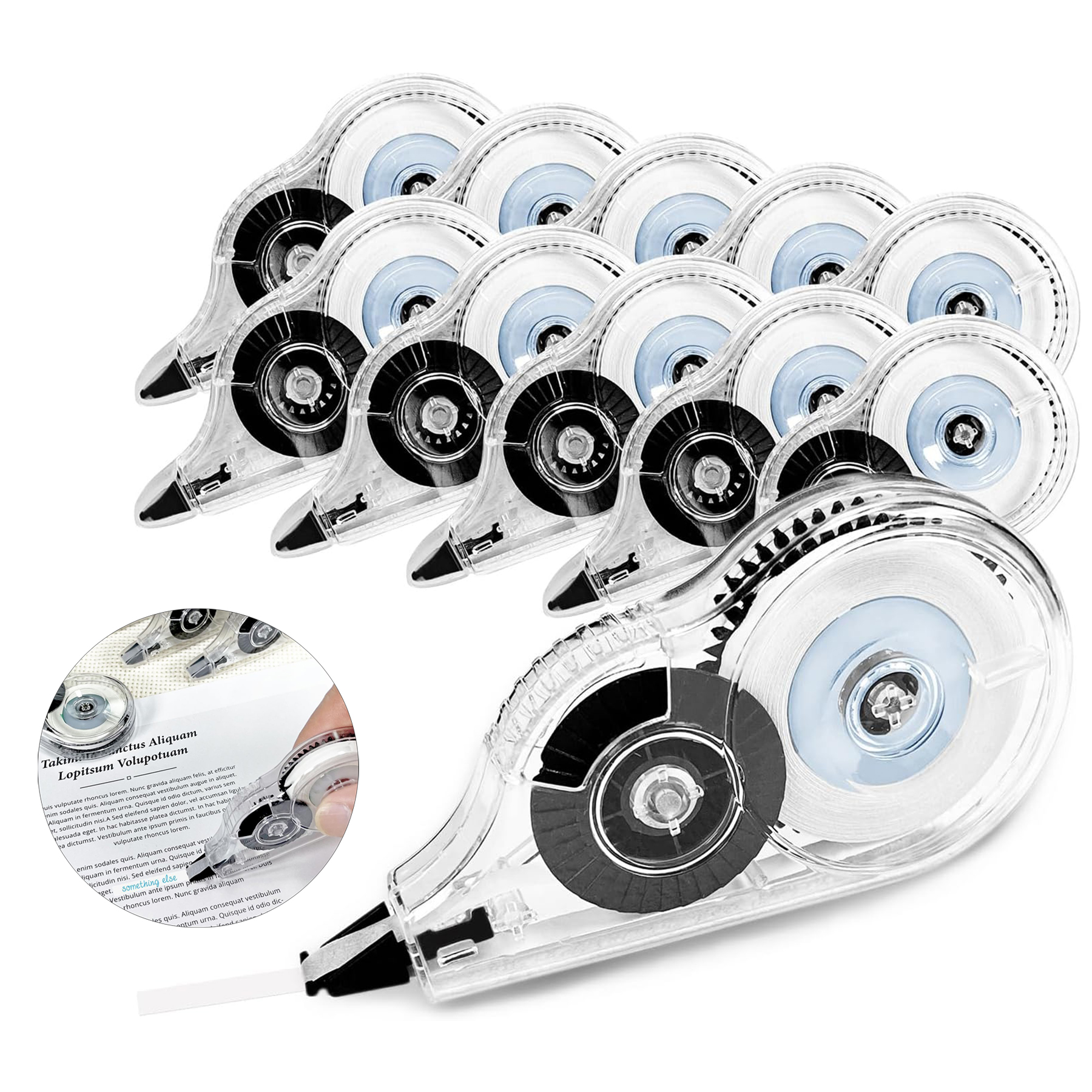 Instant Dry Easy To Use Applicator Office Administration Whiteout Correction Invisible Tape