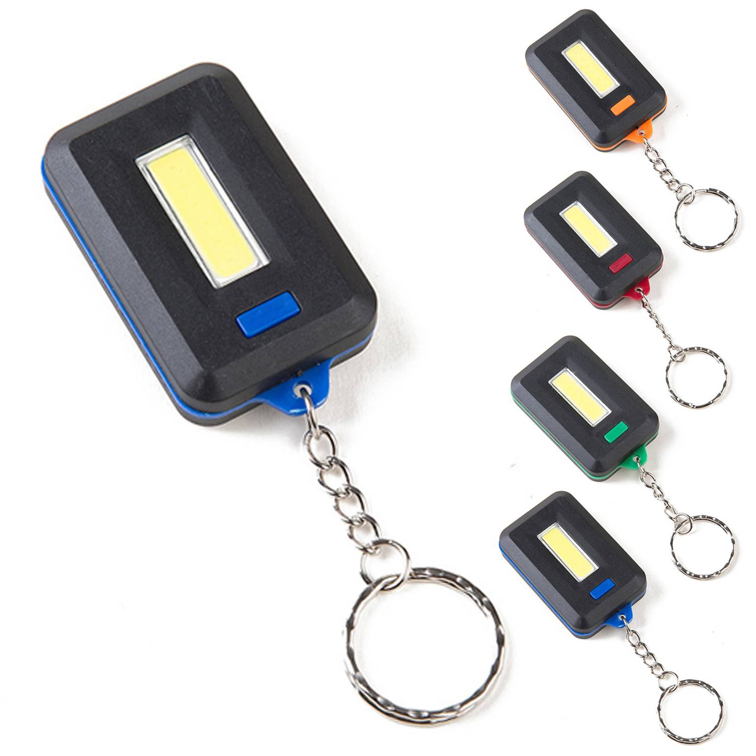 Rectangle LED Light Keychains 10