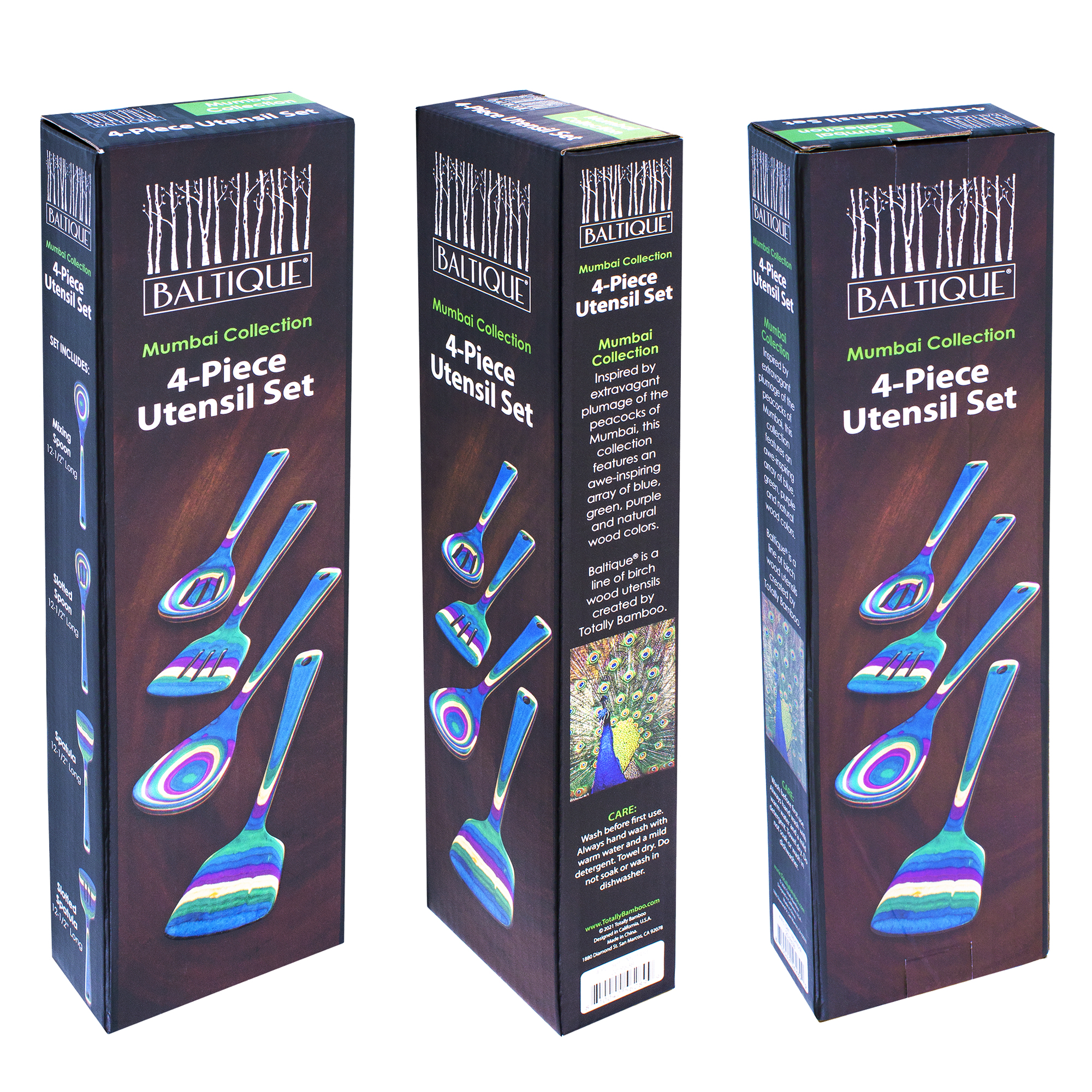 Baltique® Mumbai Collection 4 Piece Cooking Utensil Set 3