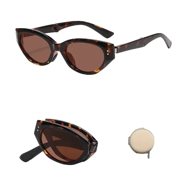 Cat-Eye UV Protection Sunglasses - Foldable Fashion Shades 2