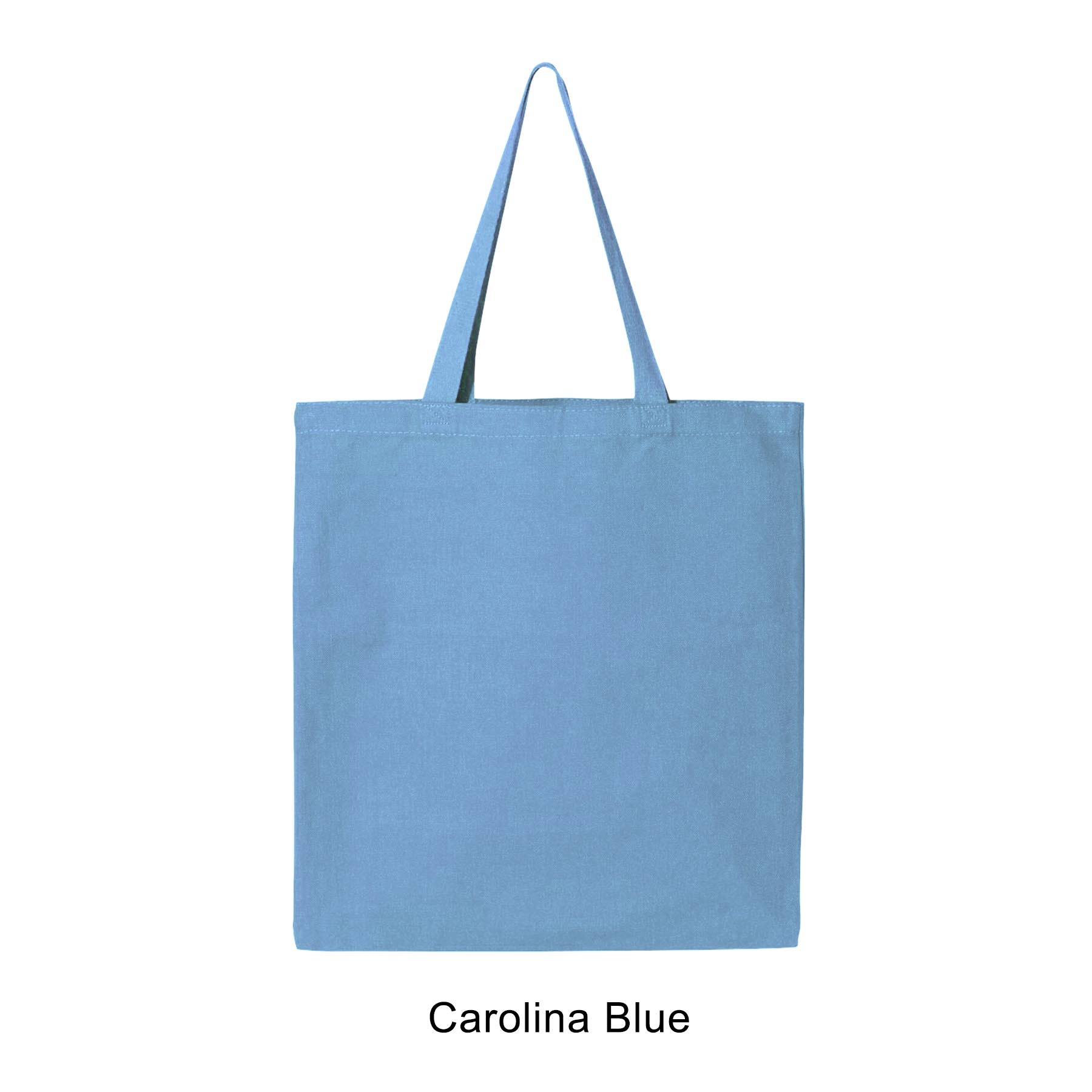 12 oz. Canvas Promotional Colored handle Tote Bag 19