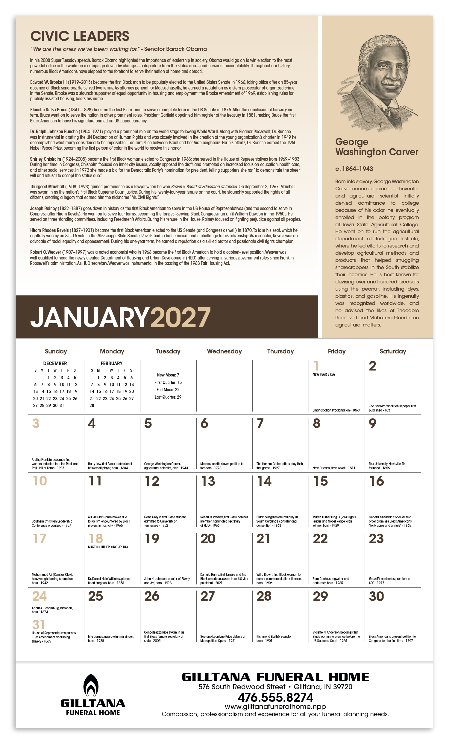 Triumph® Calendars African-American Heritage Barack Obama Calendar 70