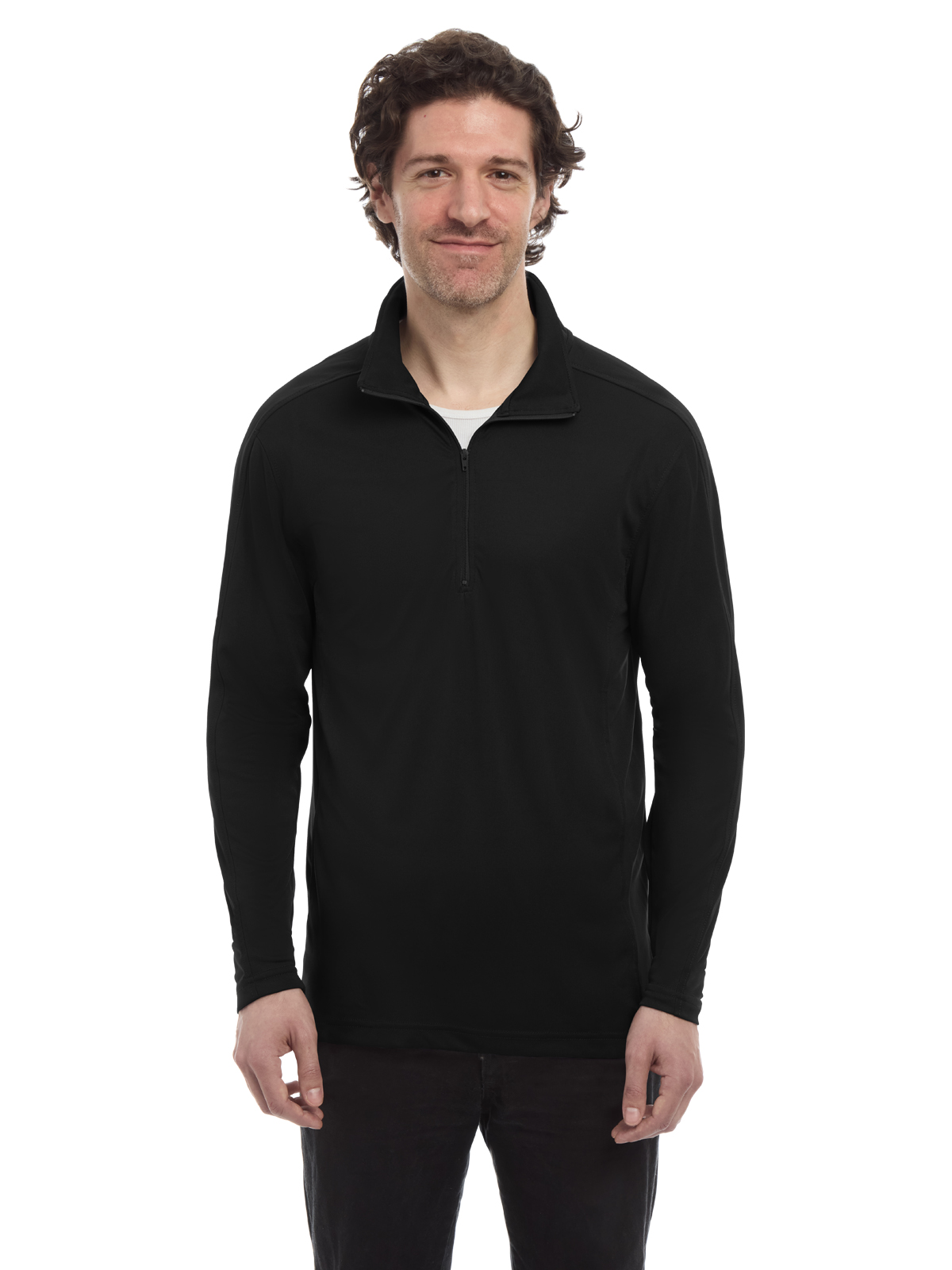 Blue Generation - Men's Pocketless 1/4-Zip Long Sleeve Pullover 1