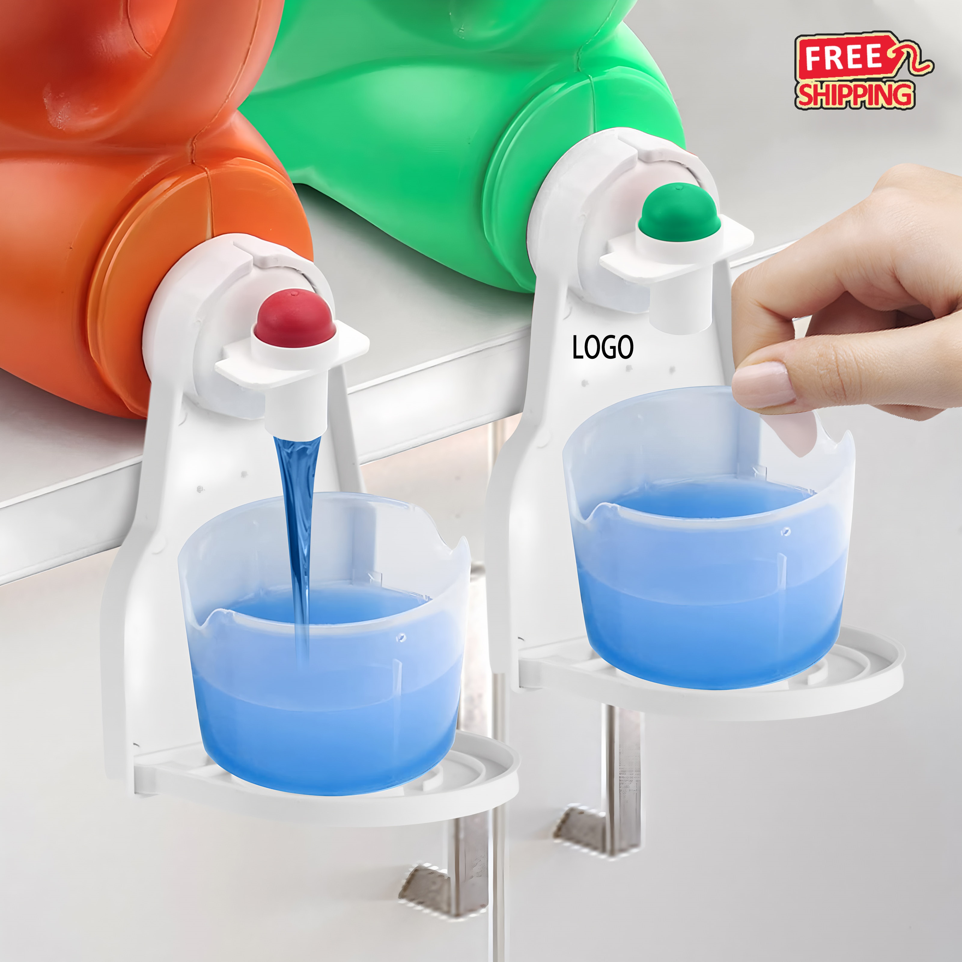 Laundry Detergent Cup Holder with Drip Tray 3