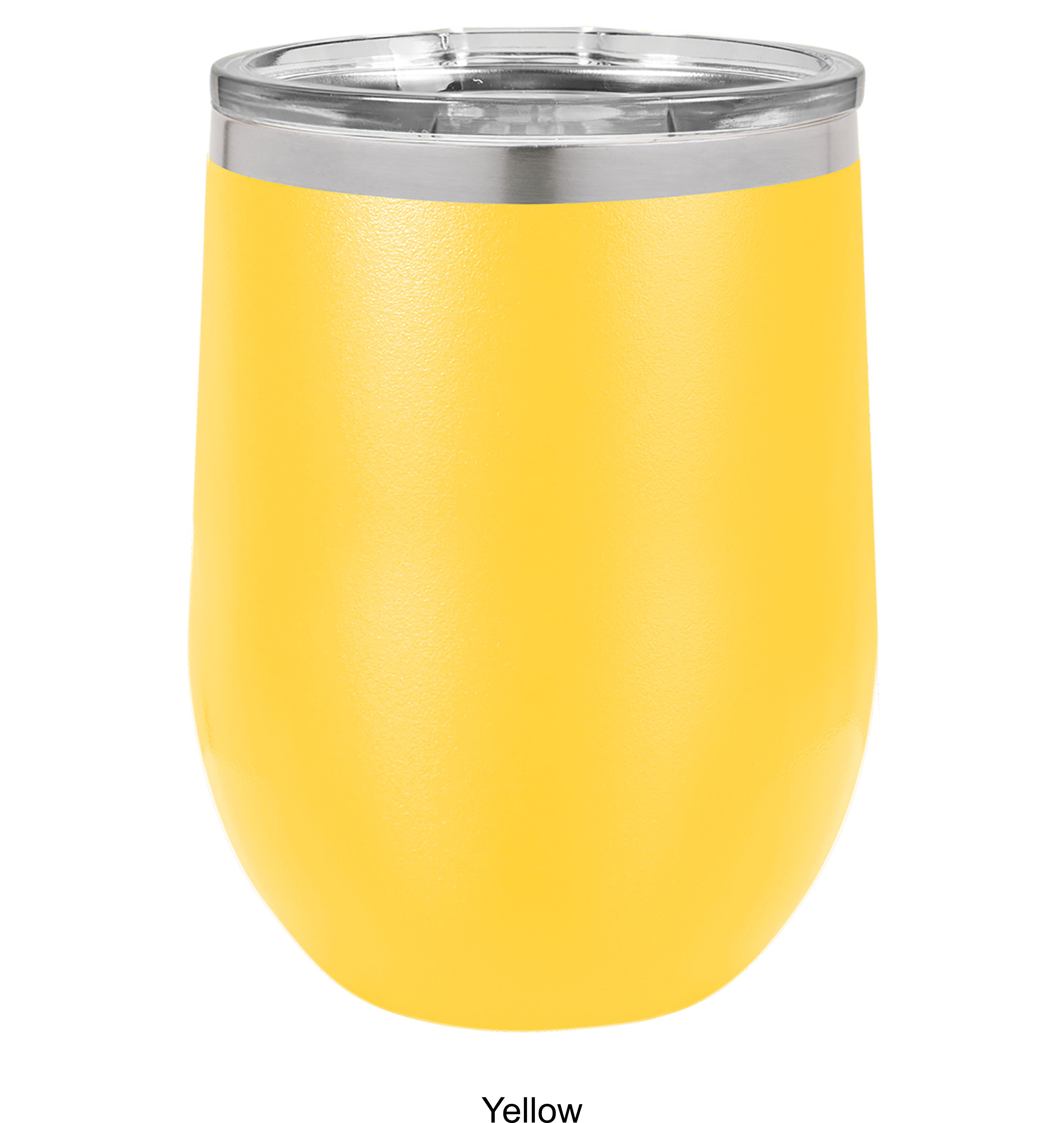 12 Oz. Polar Camel Stemless Wine Glass w/Lid Stainless Steel 19