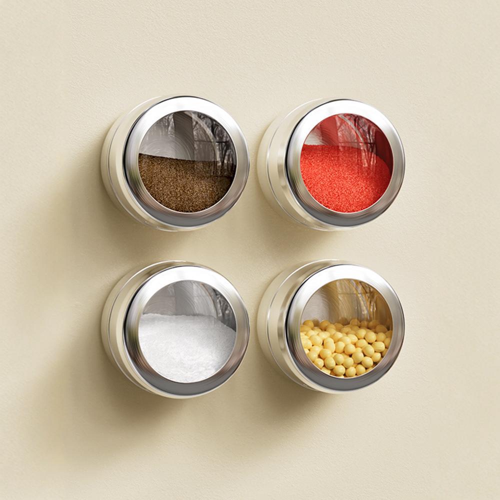 Stainless Steel Magnetic Spice Jar with Sift or Pour 3
