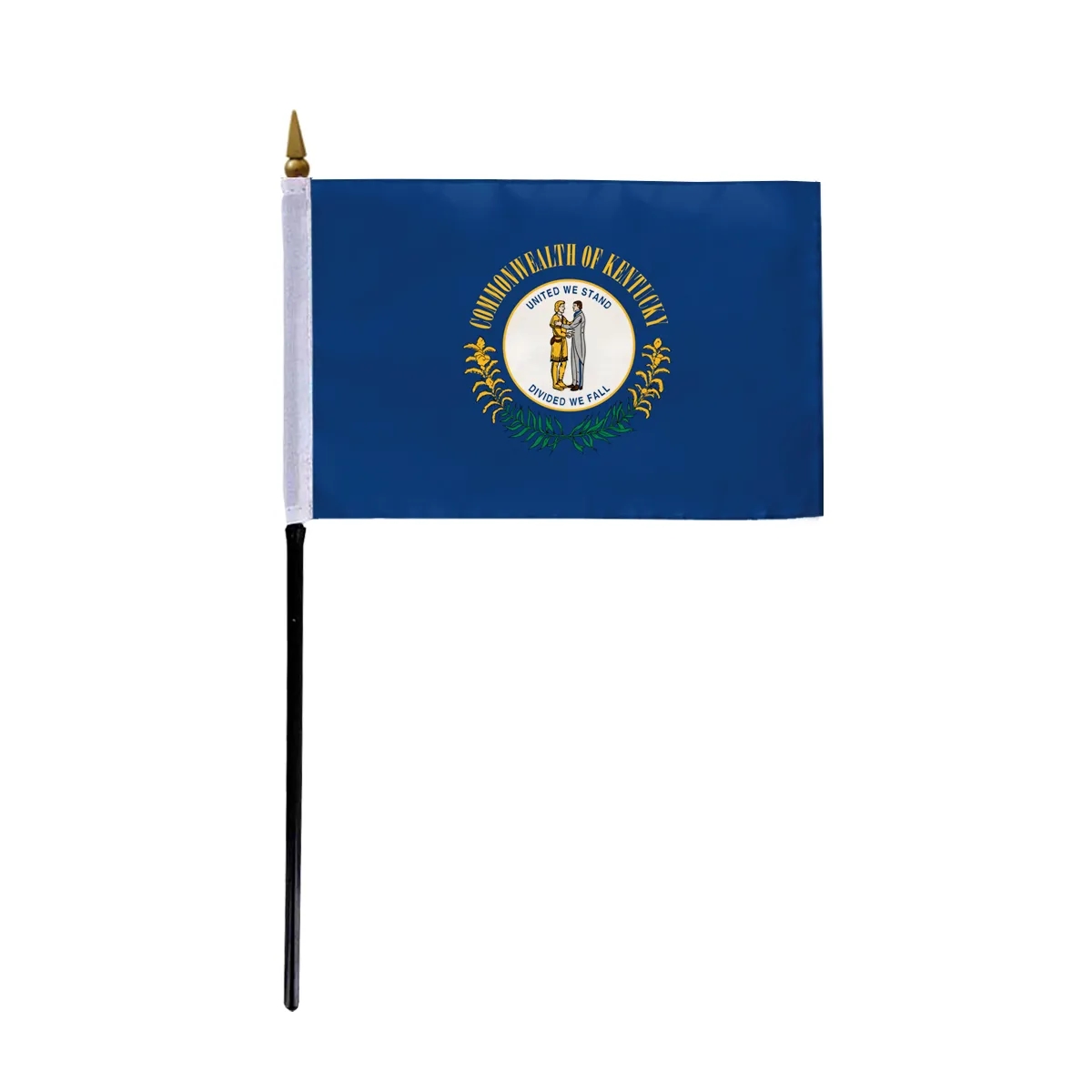 4"x6" & 12"x18'' Kentucky ePoly Printed Stick Flags 1