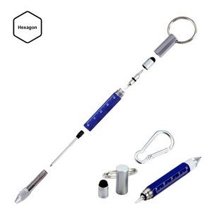 Multi Tool Metal Pen With Flashlight Ballpoint And Magnetic Tip 12