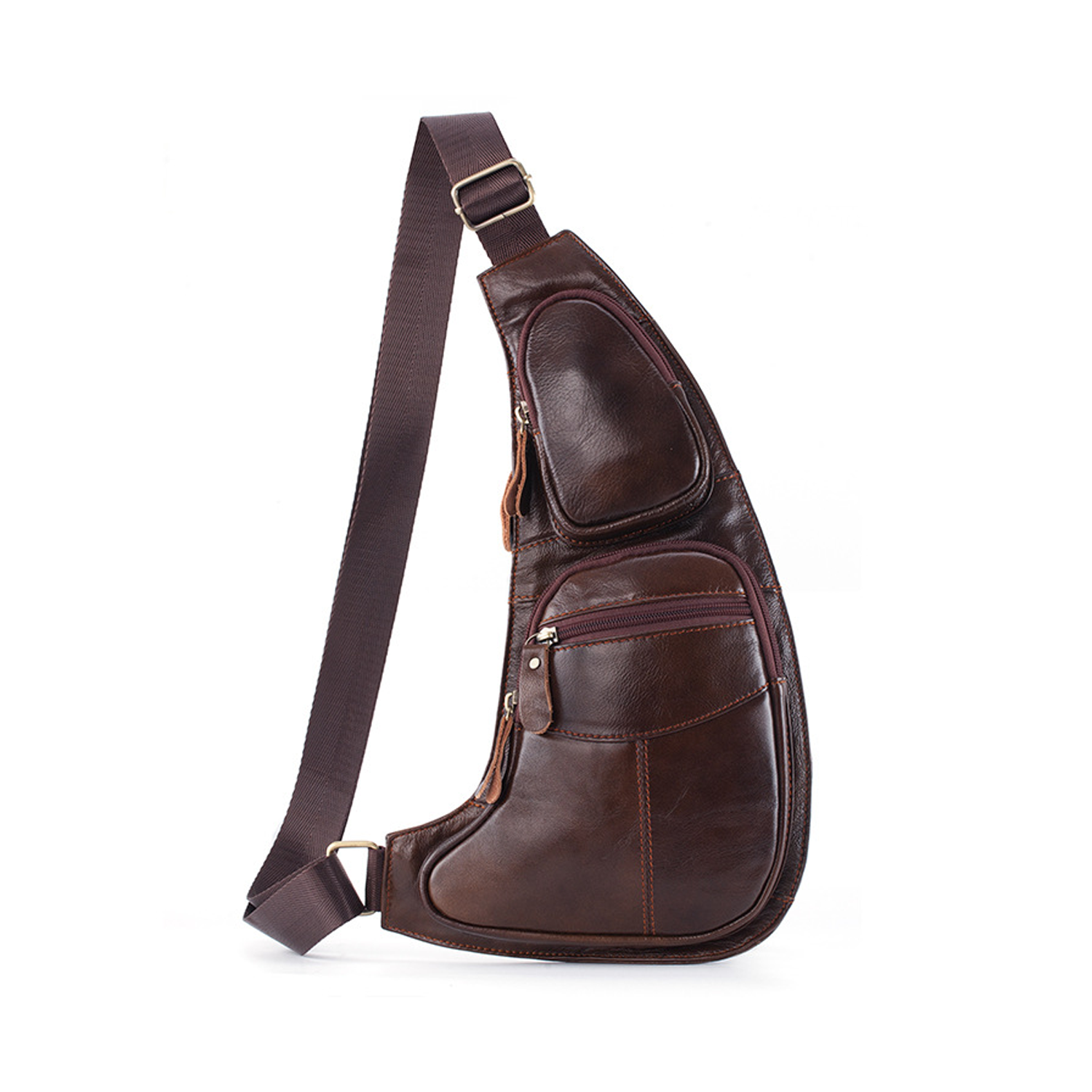Trendy Men's Genuine Leather Messenger Bag 3