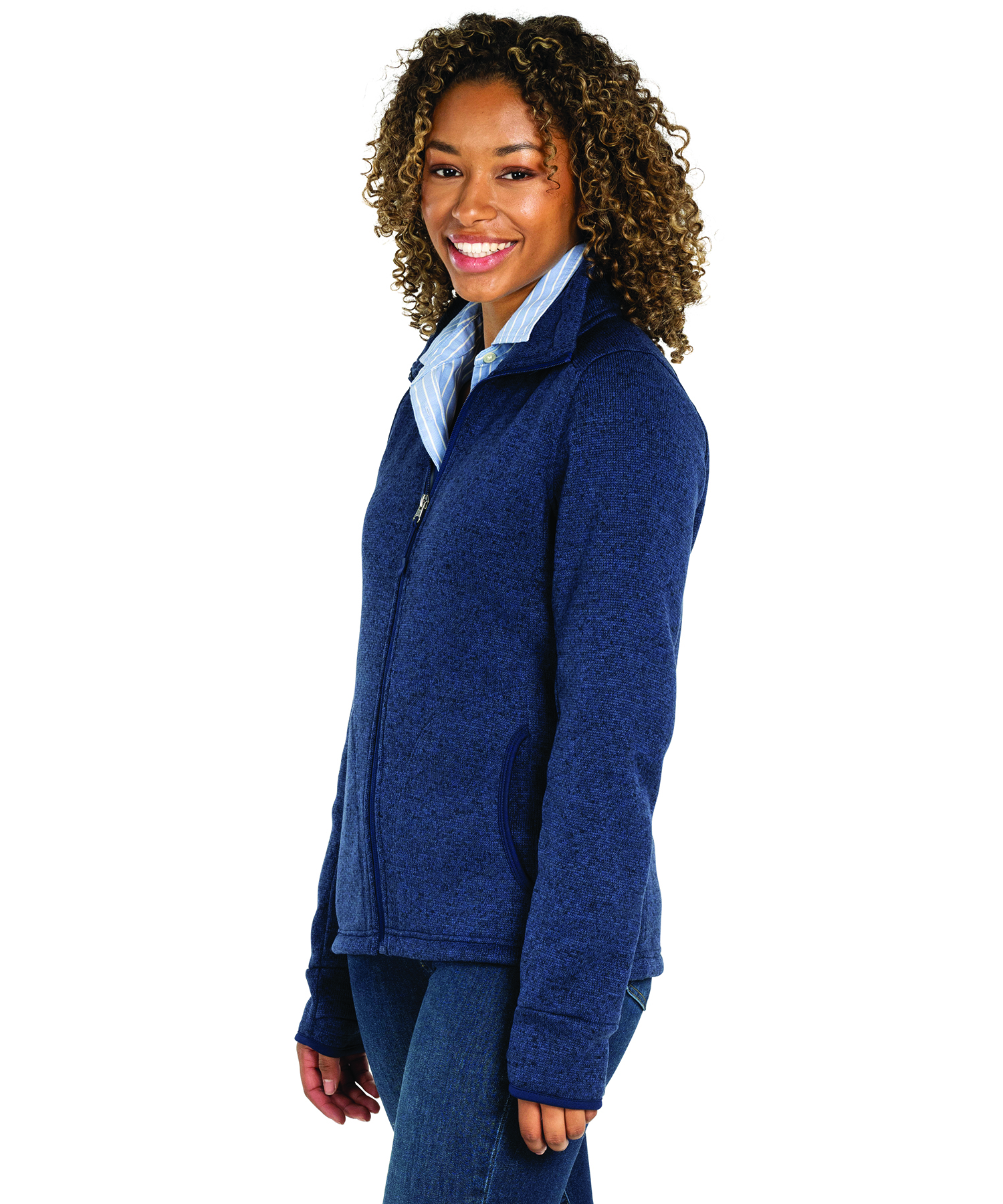 Women's Heathered Fleece Jacket 57