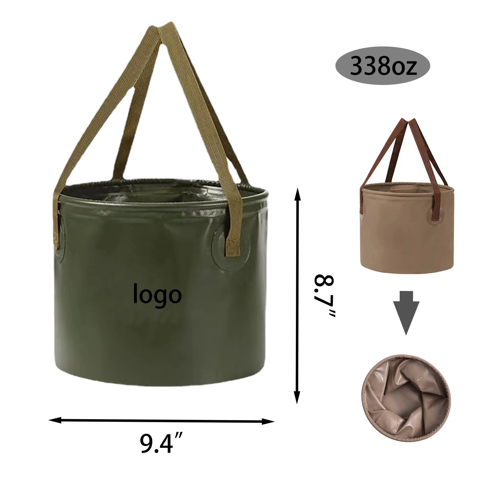 MOQ30.Multi-functional Foldable Water Bucket 3