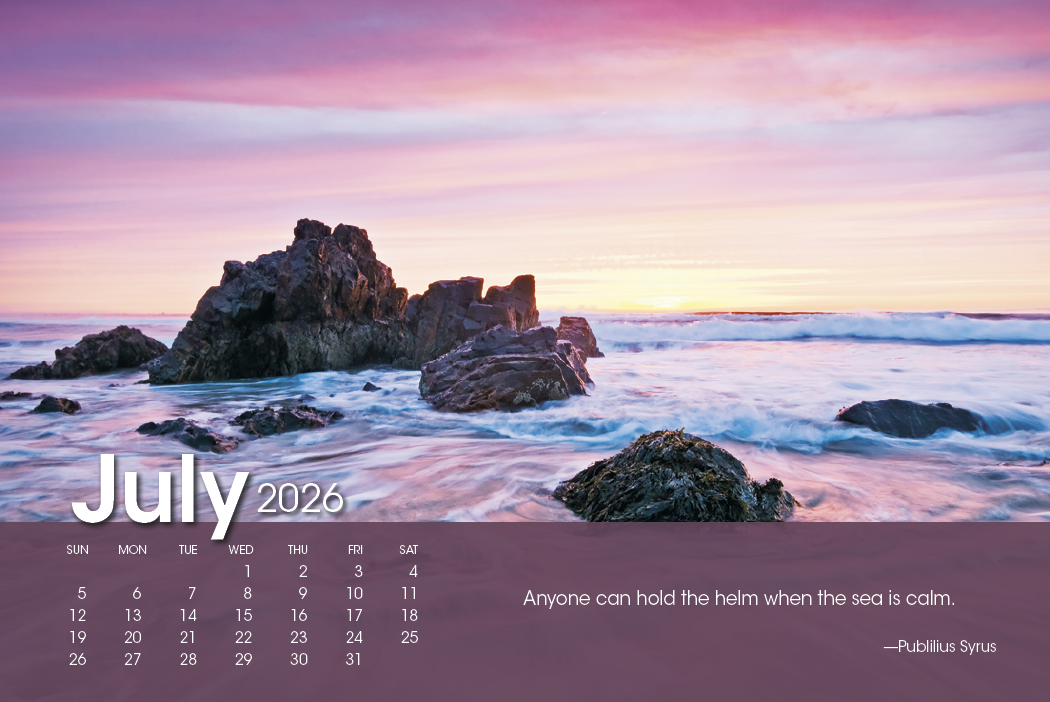 Triumph® Calendars Scenic Moments Large Desk Calendar 13