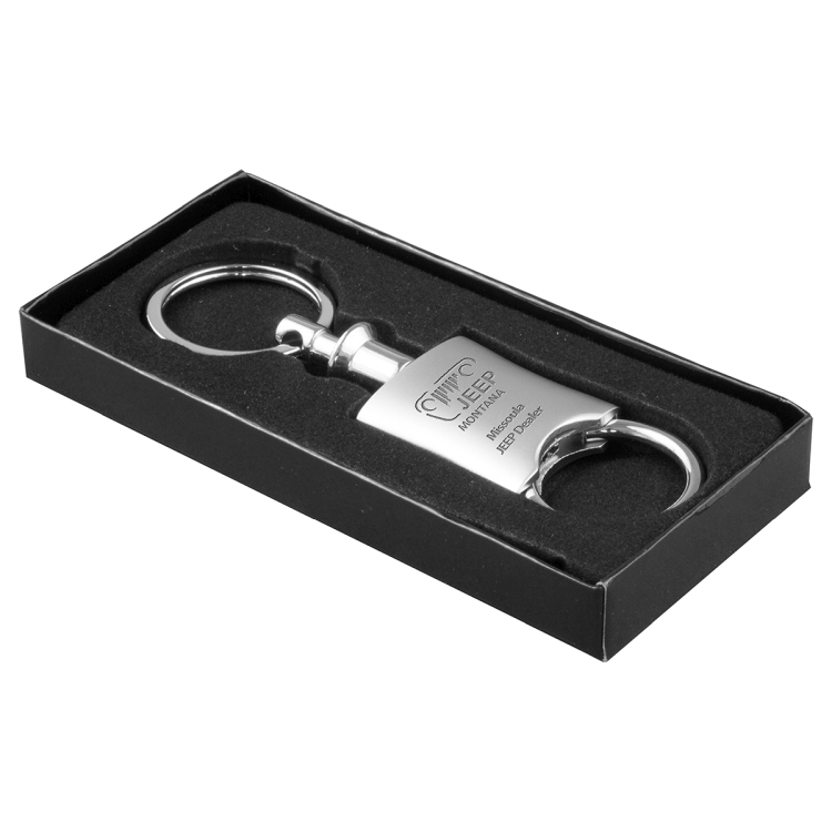 "Raha" Laser Engraved Pull Apart-Metal Valet Keyholder 4