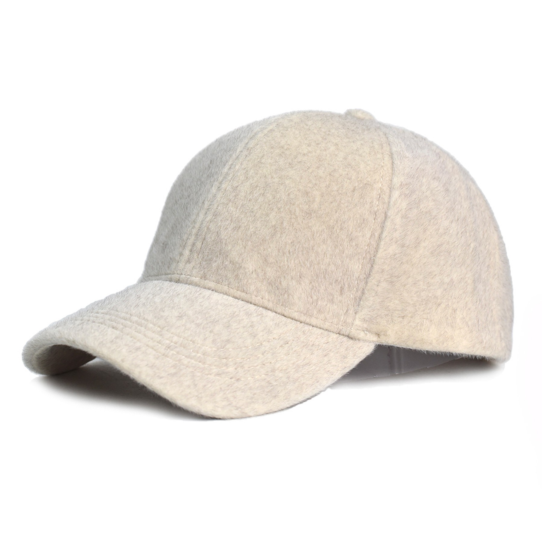 Wool Blend Structured Baseball Cap 4