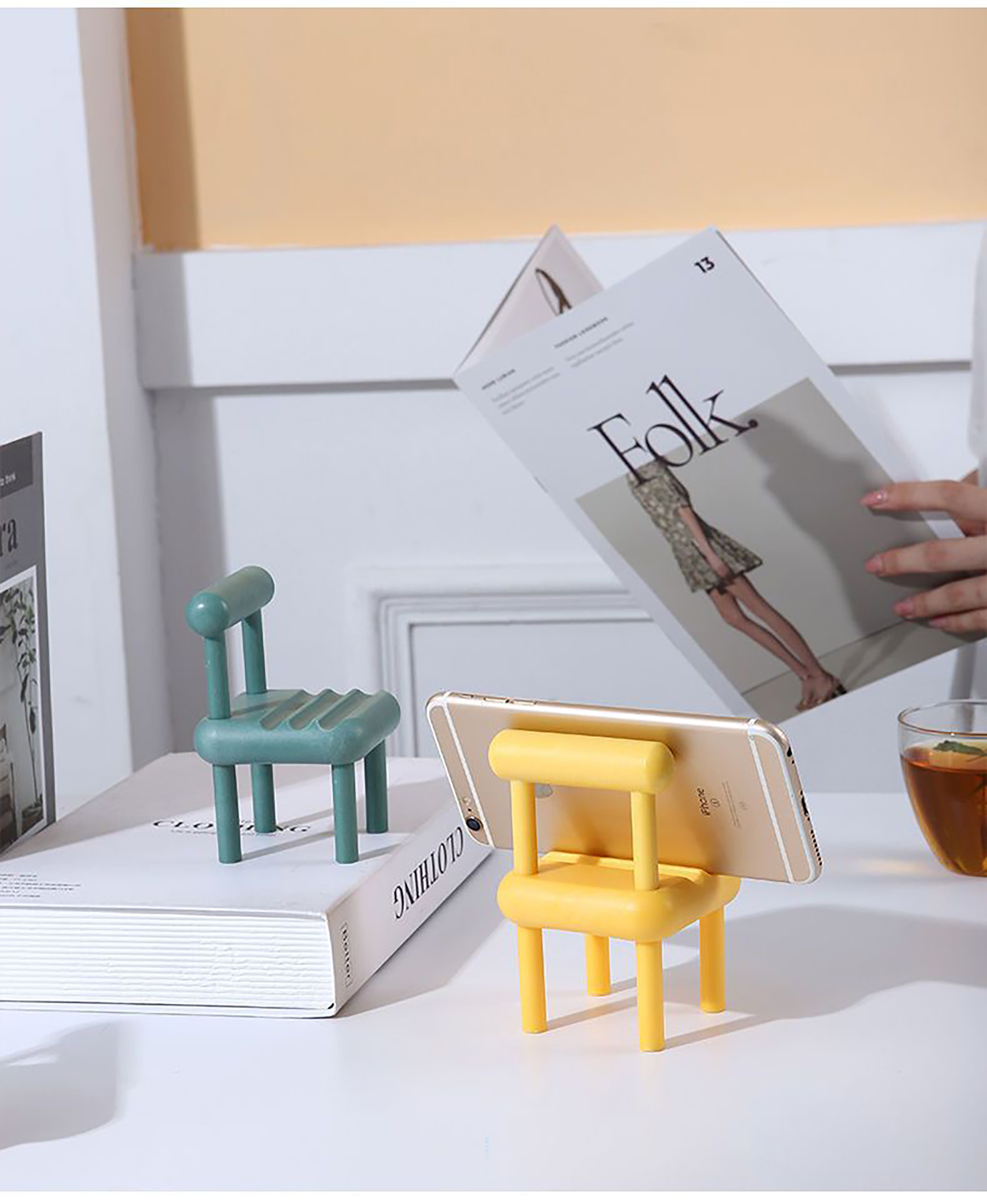 Cute Mini Chair Phone Holder 6