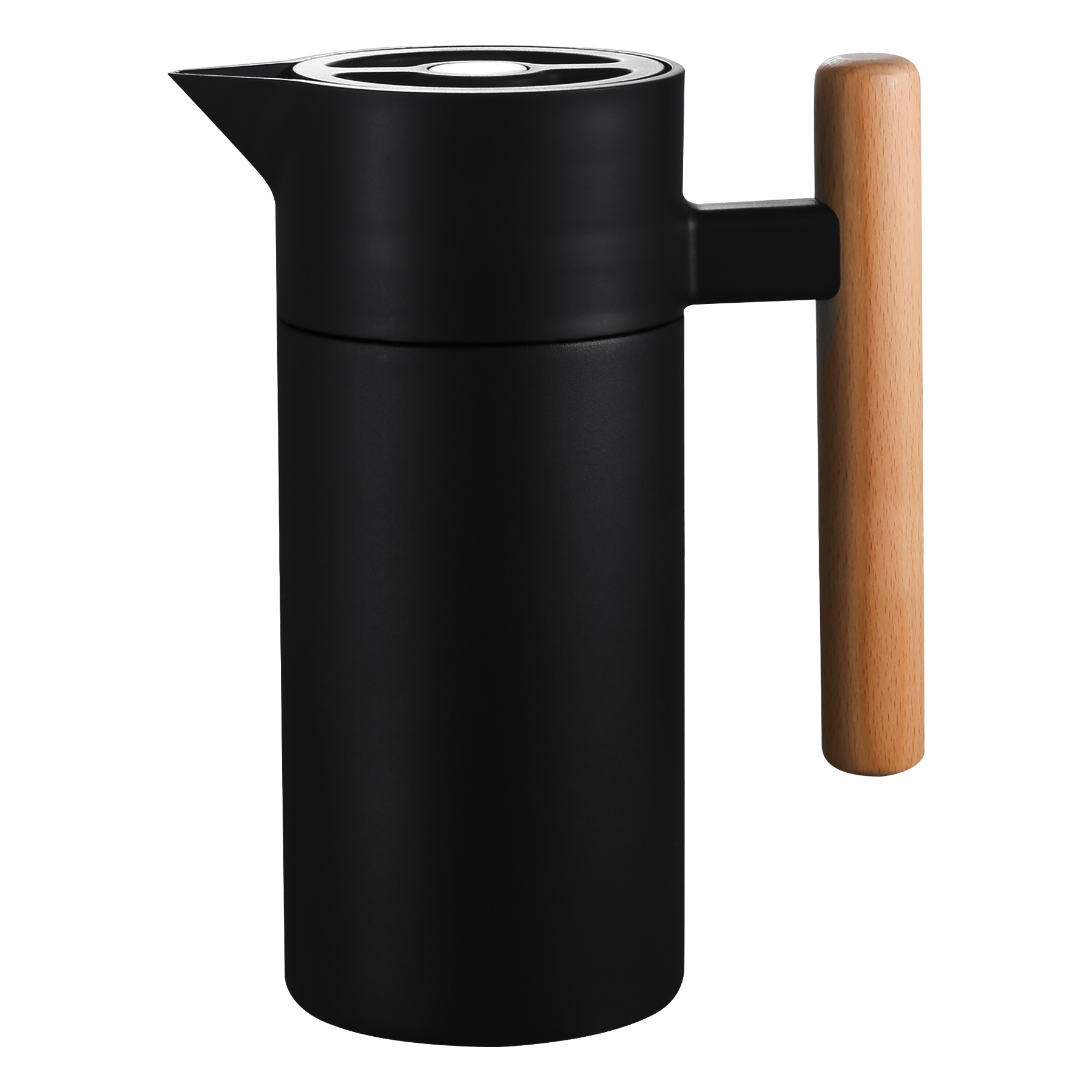 304 Stainless Steel Insulated Kettle With Wooden Handle 7
