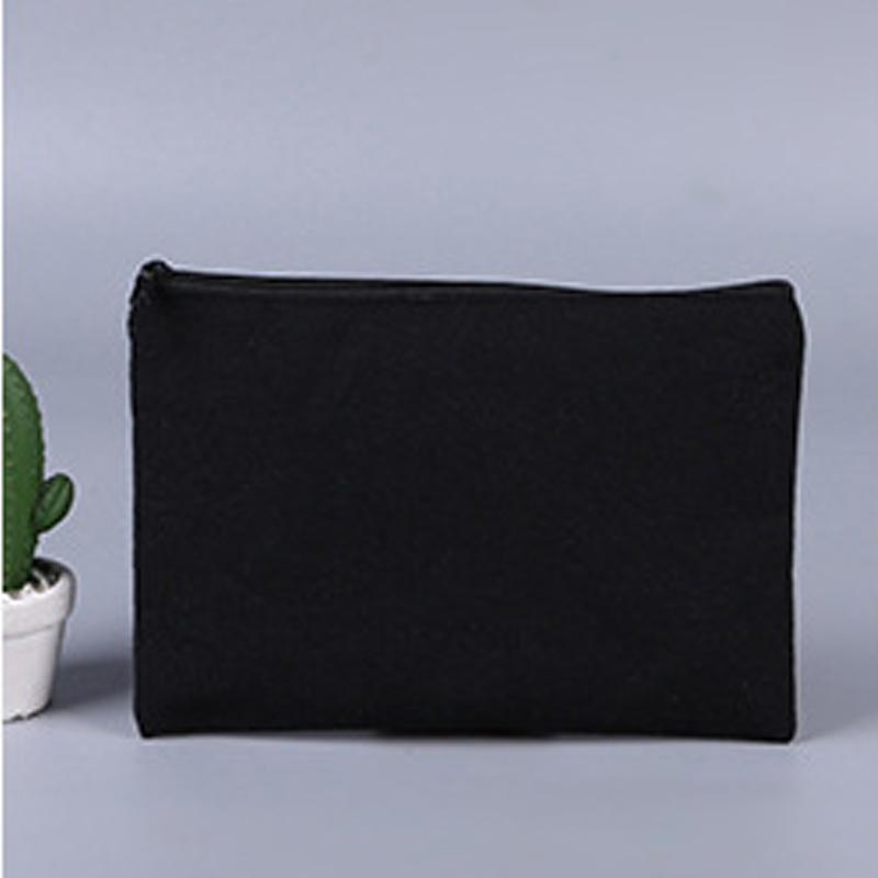 Canvas Pouch with Black Zipper-Assorted Colors, custom tote bag with logo imprint 2