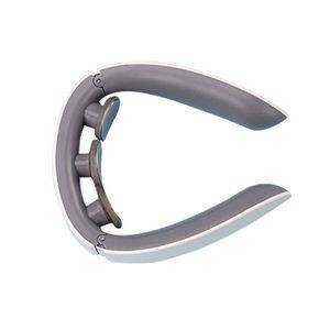 White Rechargeable Electric Neck Massager With Heat Therapy 1