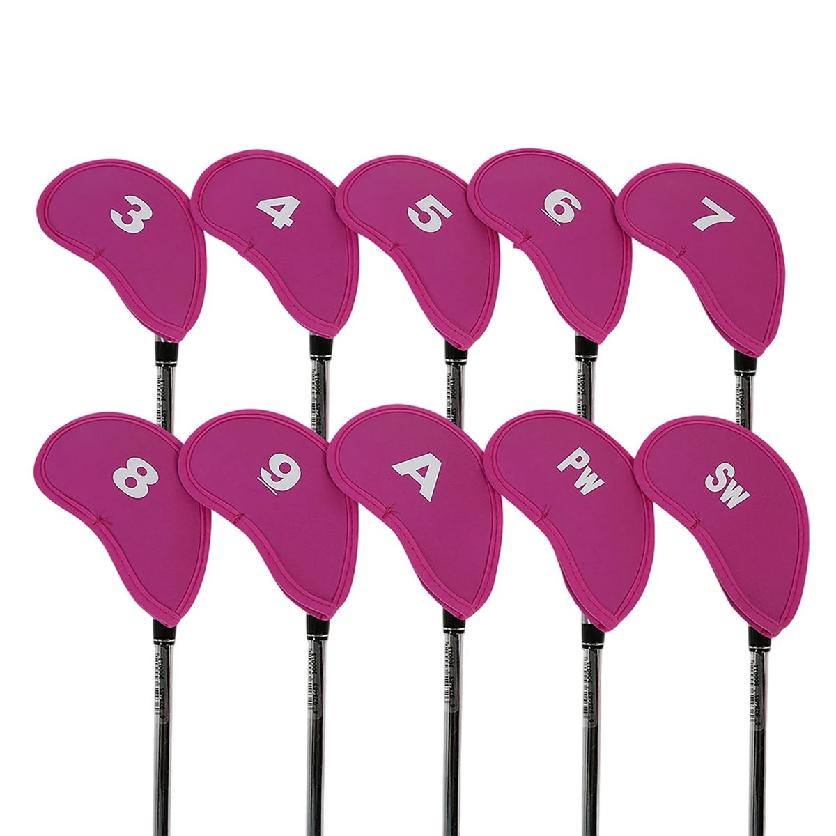 Protective Golf Club Covers 11 Piece Fabric Set 6