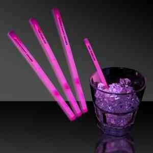 5" Single Color Glow Light Up Swizzle Stick 5