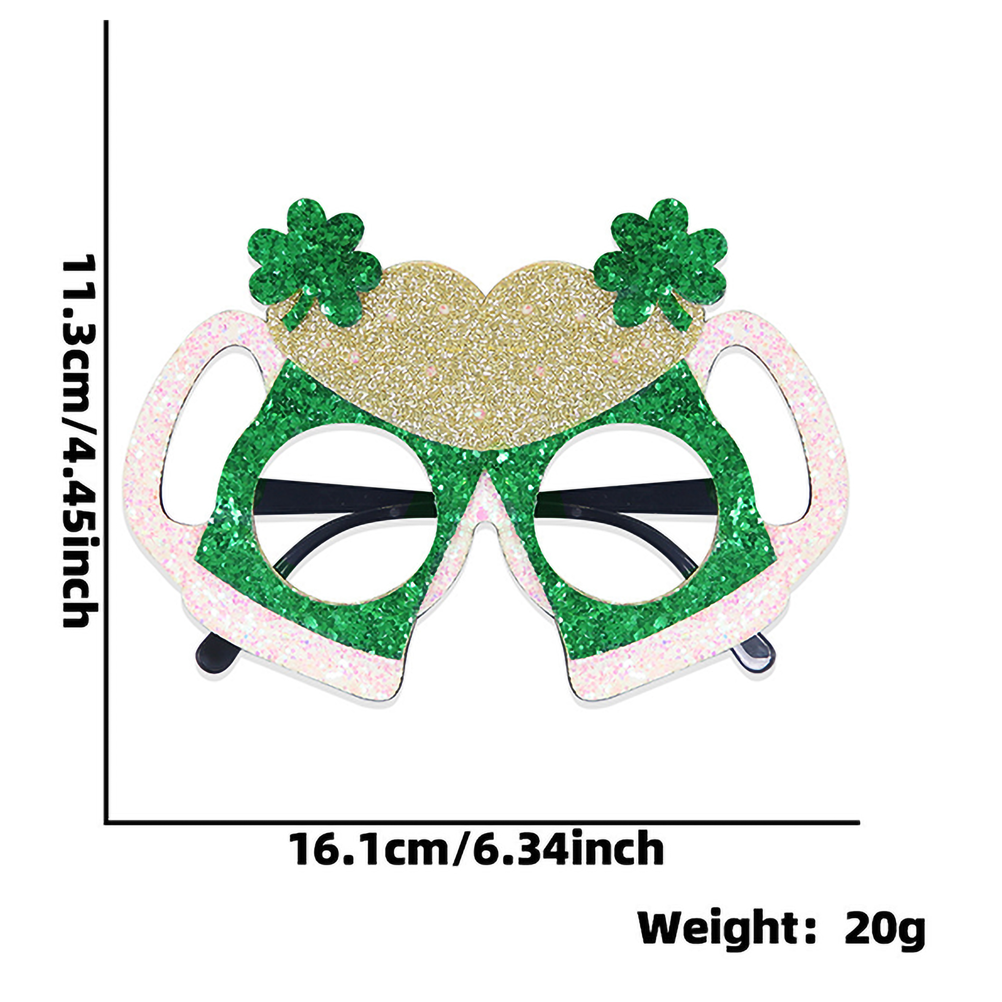 Irish-Themed Sparkling Glasses Construction St.Patrick's Day 19