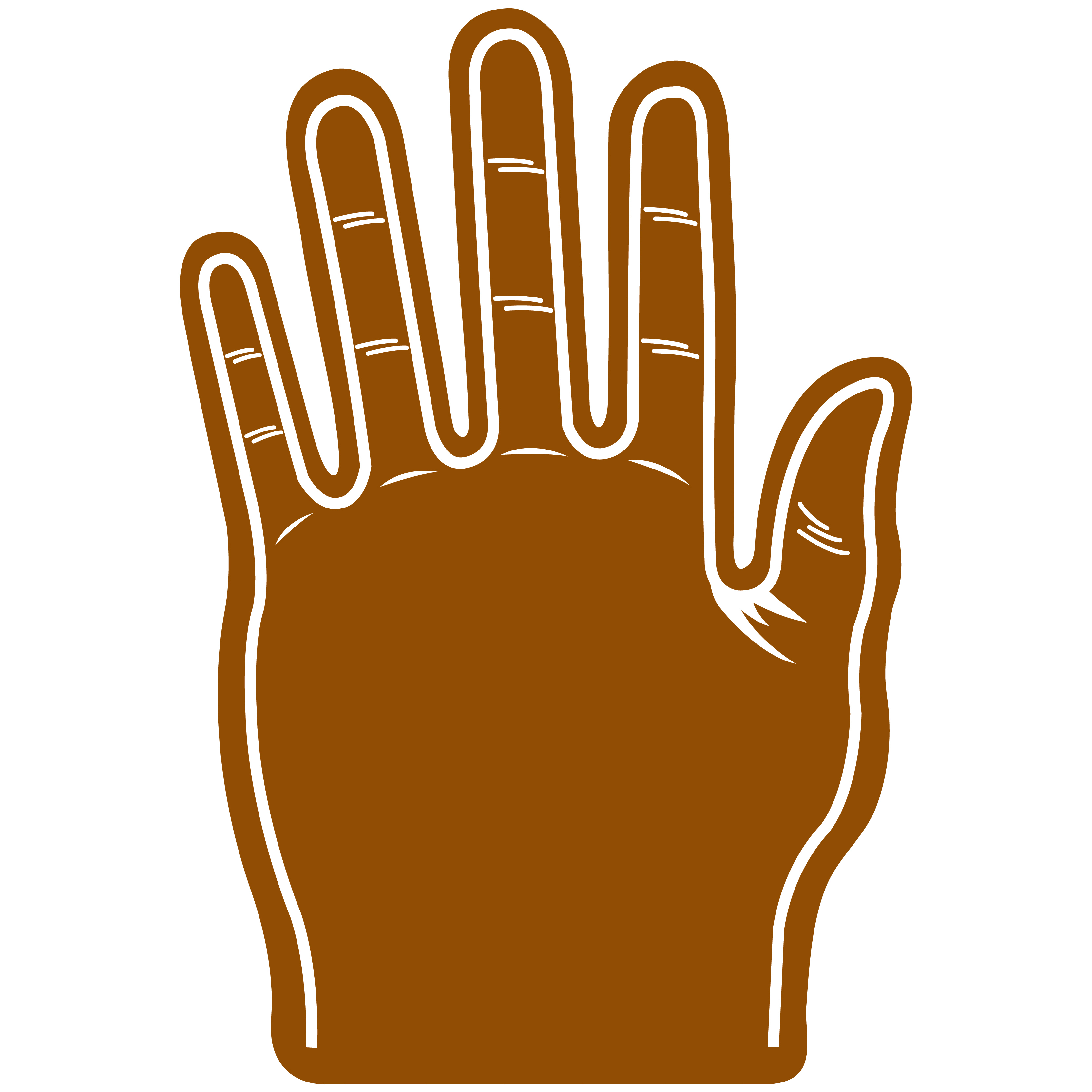 Foam Hand Five Finger 16" 4