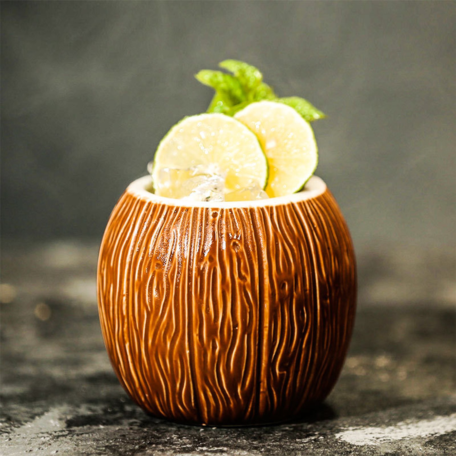 Ceramic Hawaiian Wine Glass 3