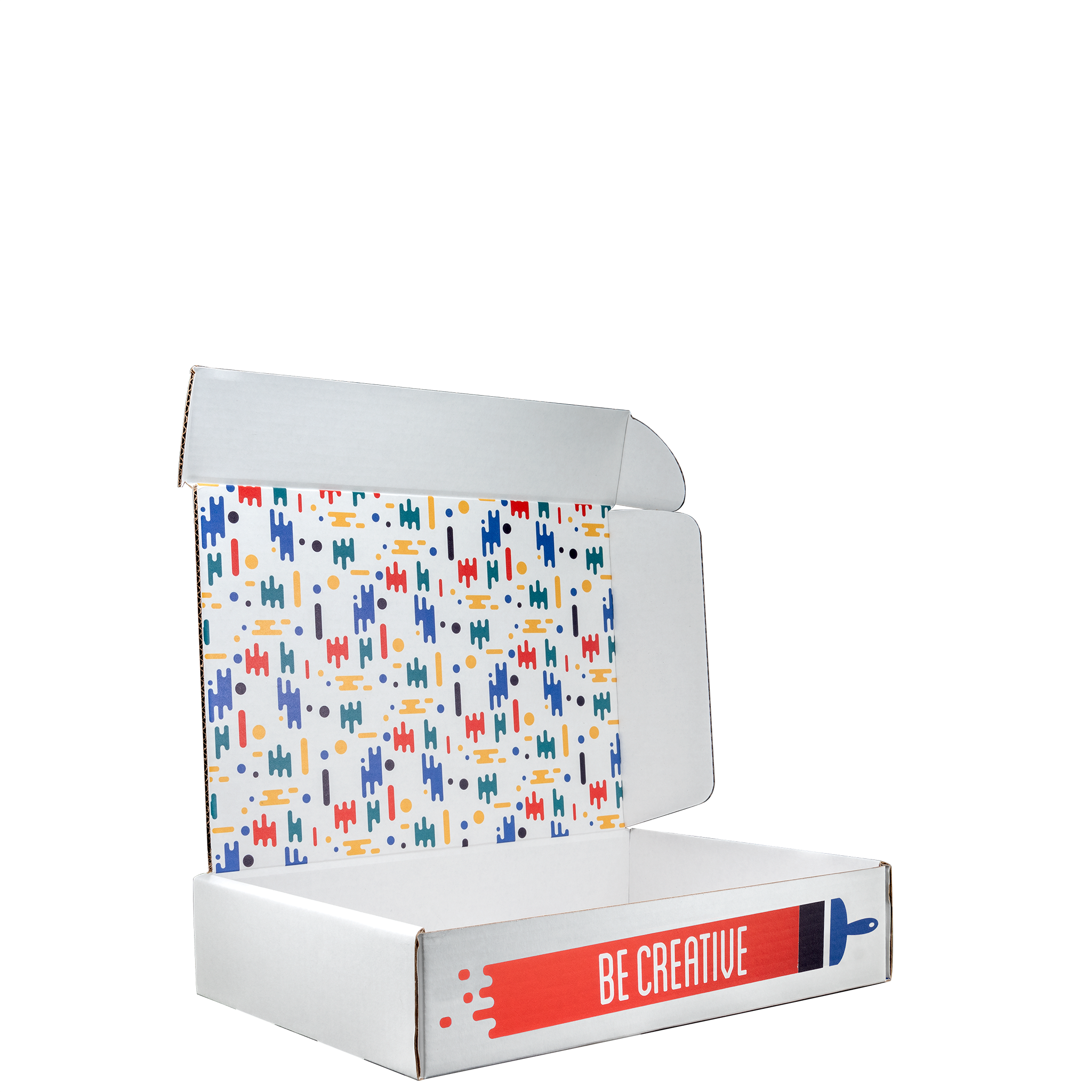 Mailing Box, B-Flute14" x 10" x 3" - White - E - 420 sq in 1