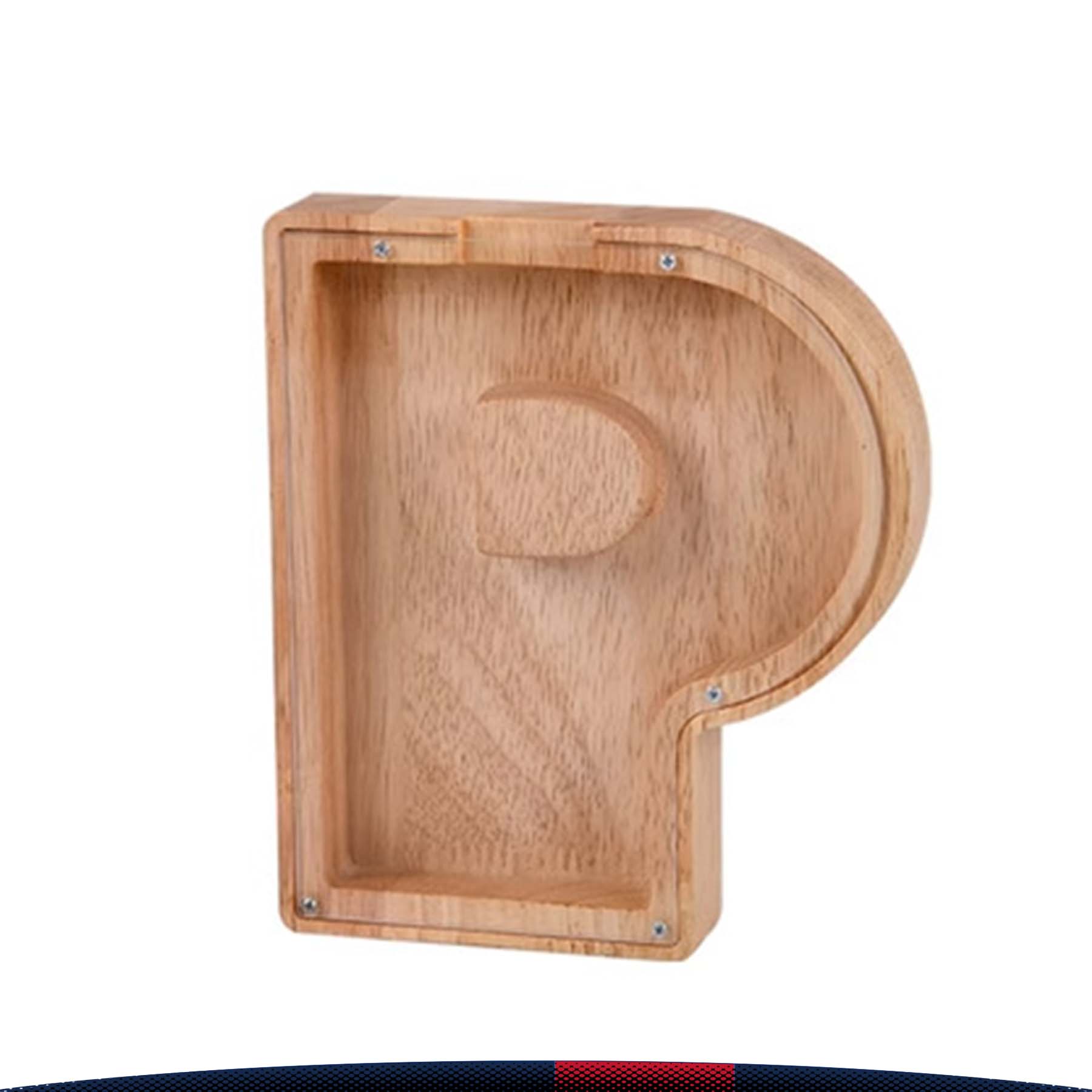 Wooden Letter Money Jar 10
