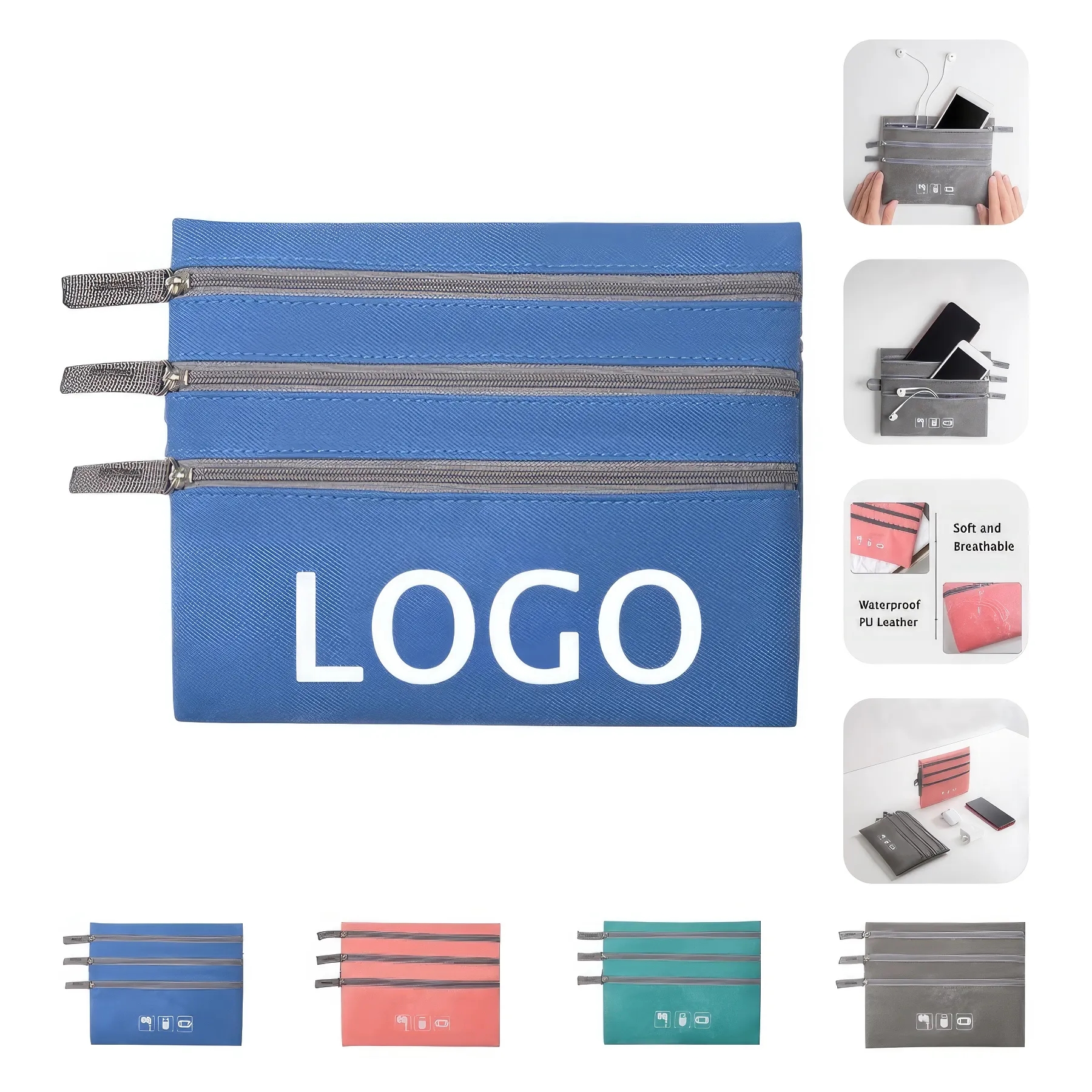 Cable Earbud Travel Organizer Pouch & Phone Flash Disk Bag 6