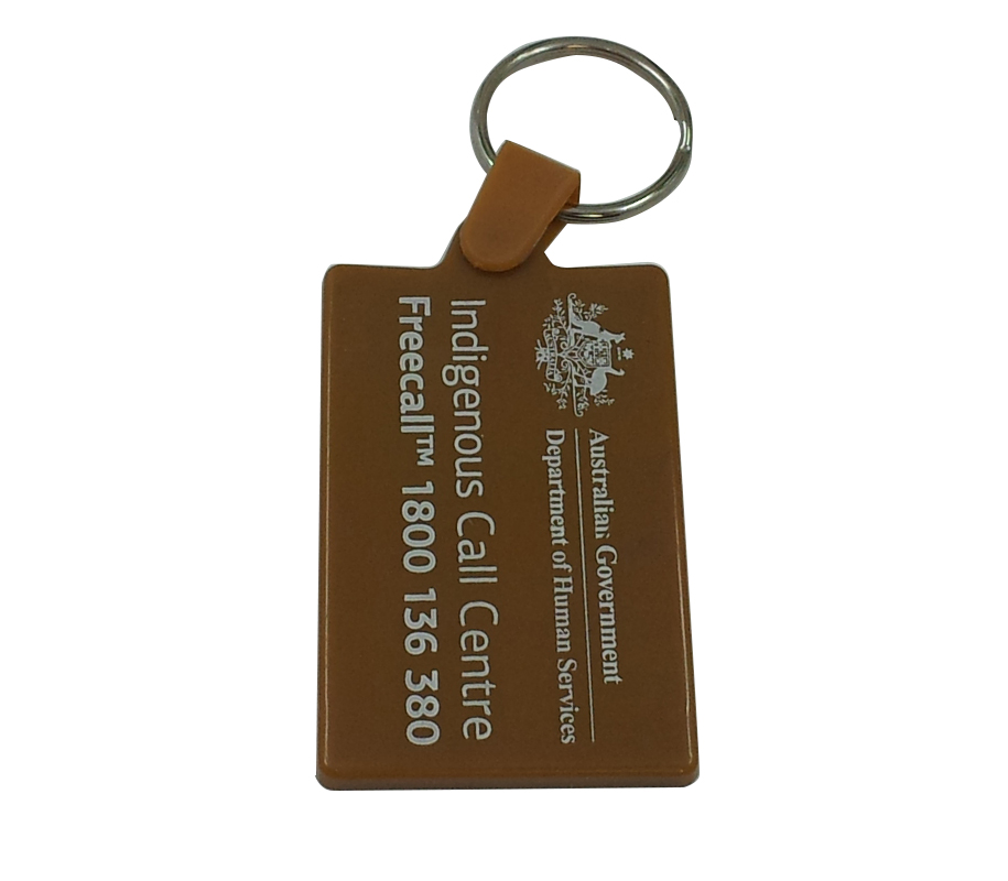 Flexible Soft PVC Keychain with Split Keyring 4