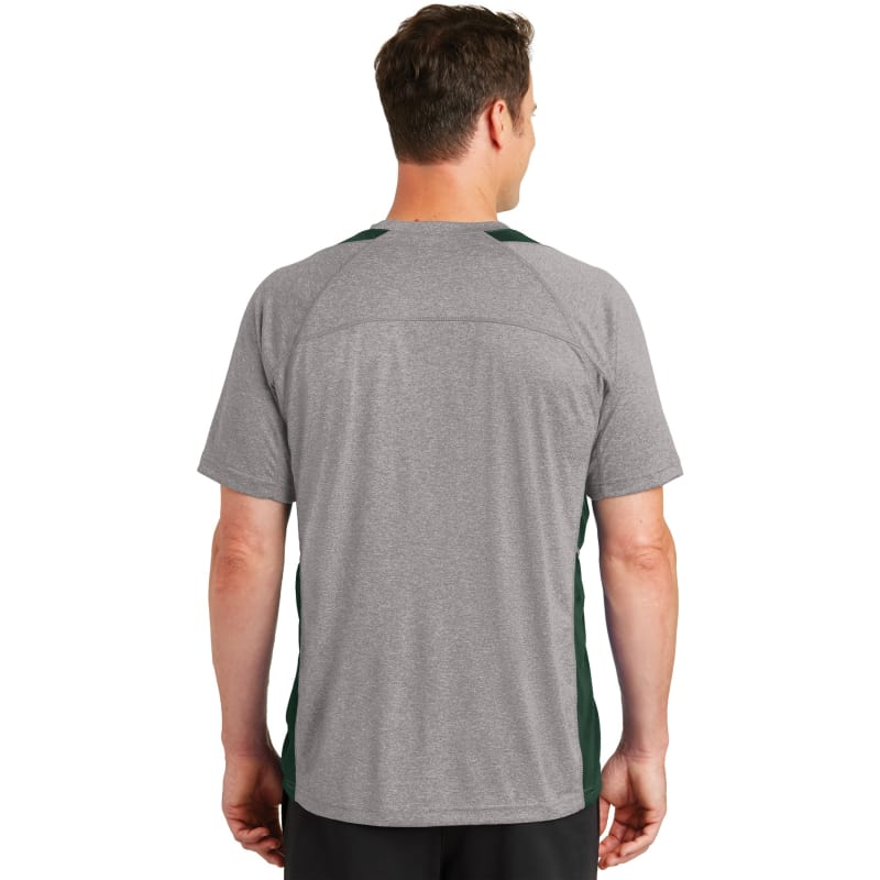 Sport-Tek Heather Colorblock Contender Tee. 53