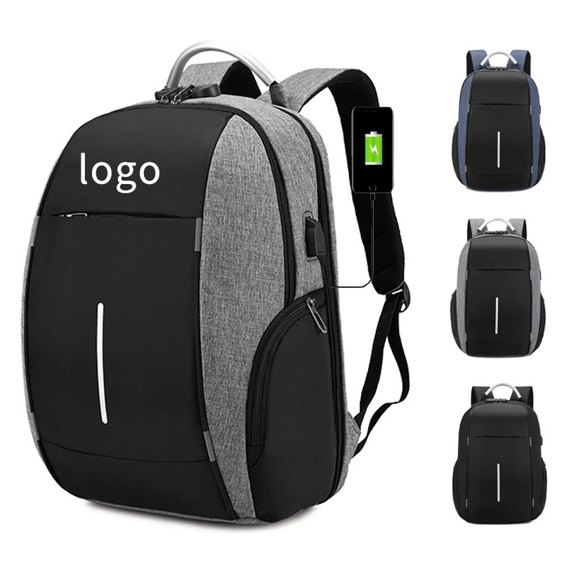 Custom Waterproof Laptop Backpack with USB Charging Port 2
