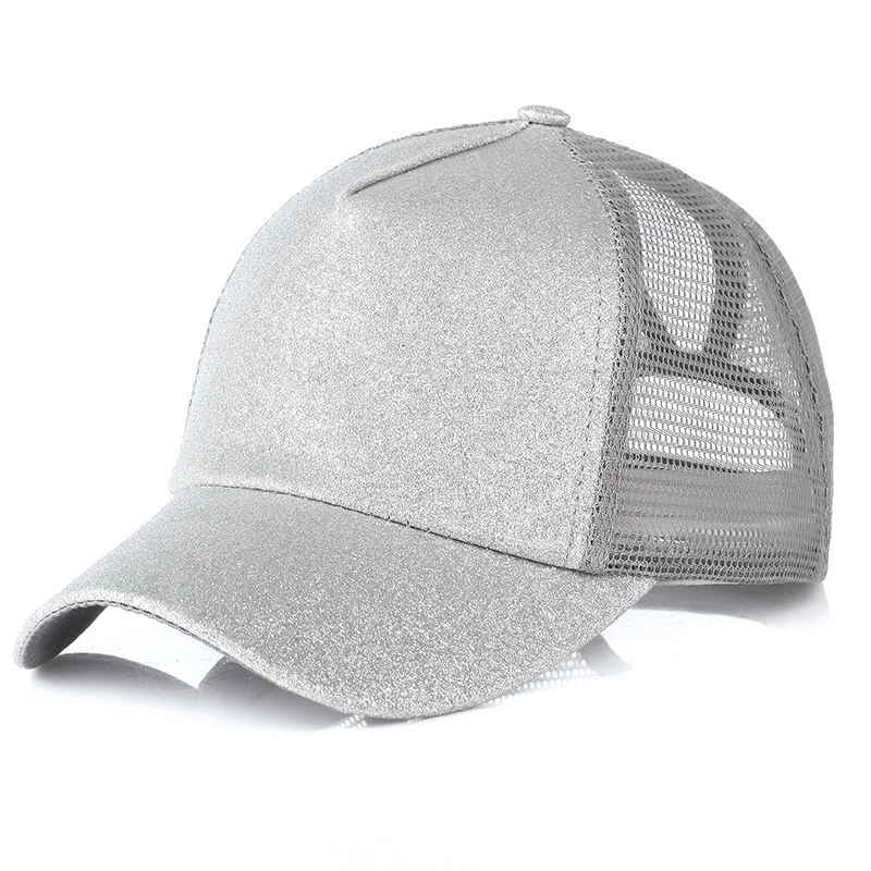 Glitter Ponytail Mesh Cap 8