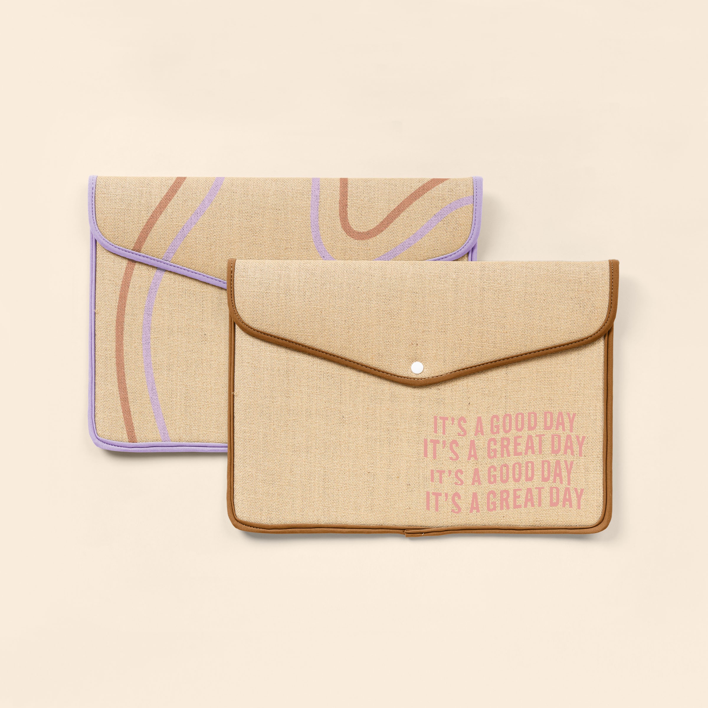 SNAPFOLIO FOR MACBOOK AIR/PRO - BURLAP NEOPRENE 11"