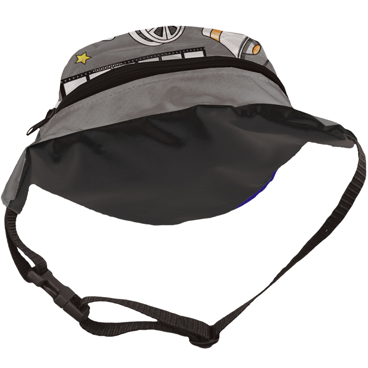 Fashion Full Color Black Panel Fanny Pack 7