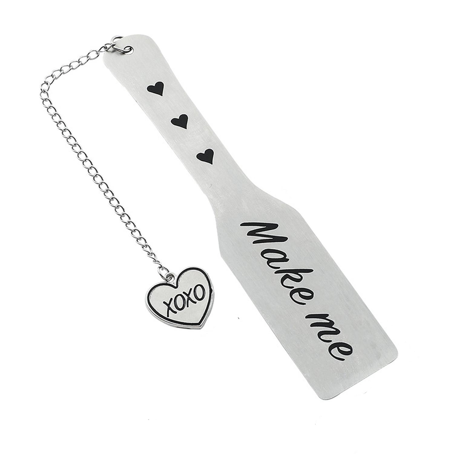 Artistic engraved stainless steel bookmark 1
