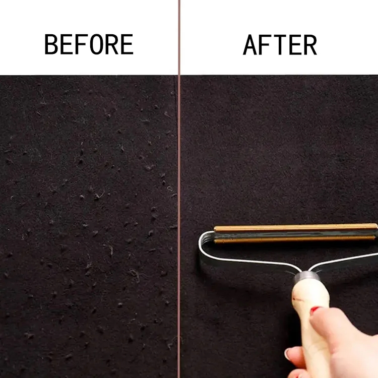 Carpet Pet Pet Hair Remover Brush With Wooden Handle 2