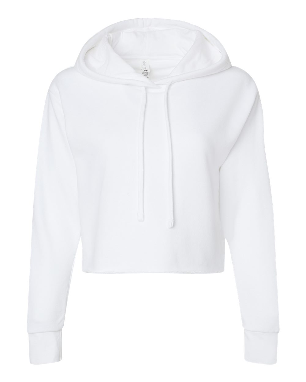 Women's Laguna Sueded Raw Edge Crop Hoodie Sweatshirt - 9384 33