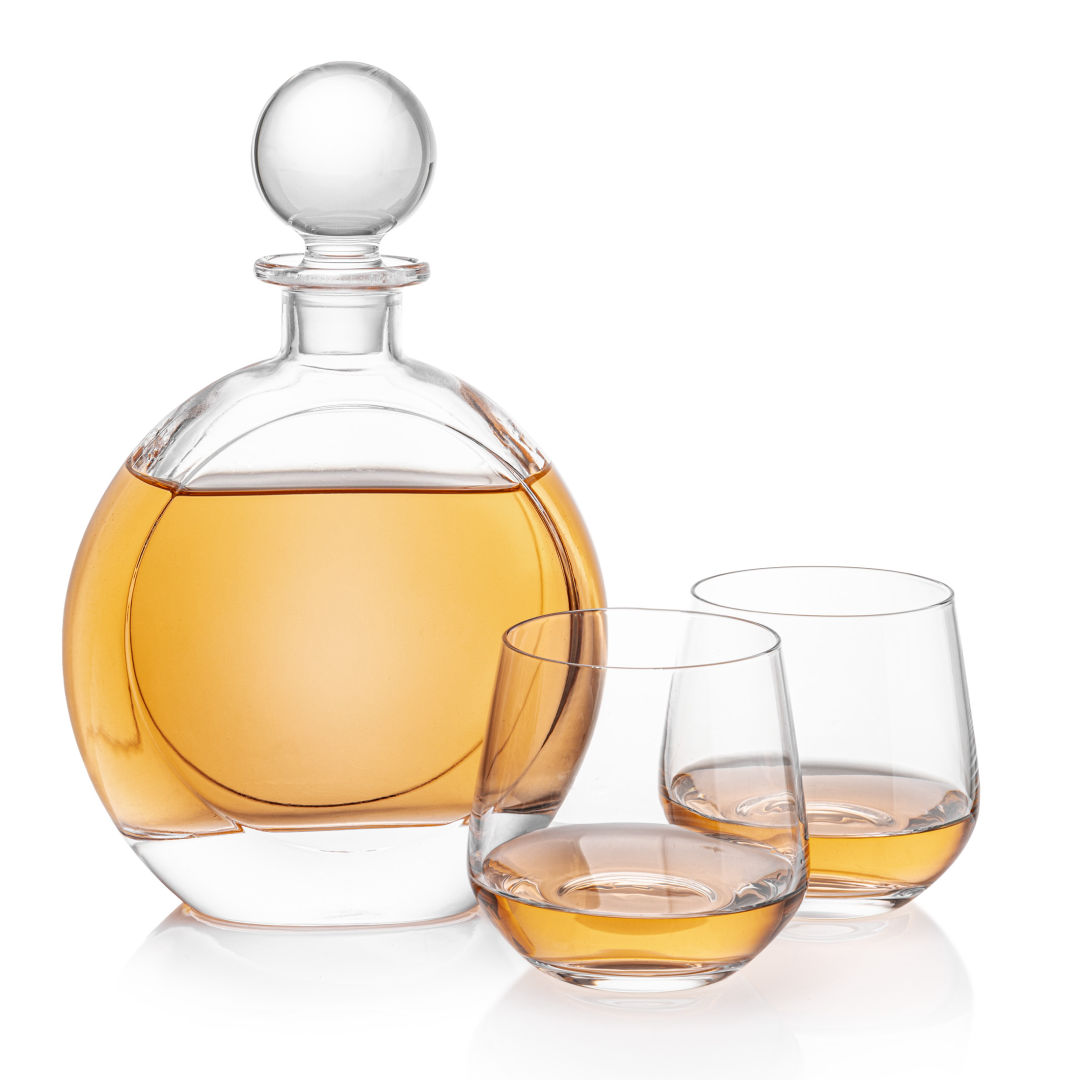 Bonello Round Decanter & Garland Set 6